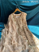 3PC DESI PAKISTANI INDIAN HEAVY PARTY DRESS HANDMADE EID DIWALI WEDDING SHAADI