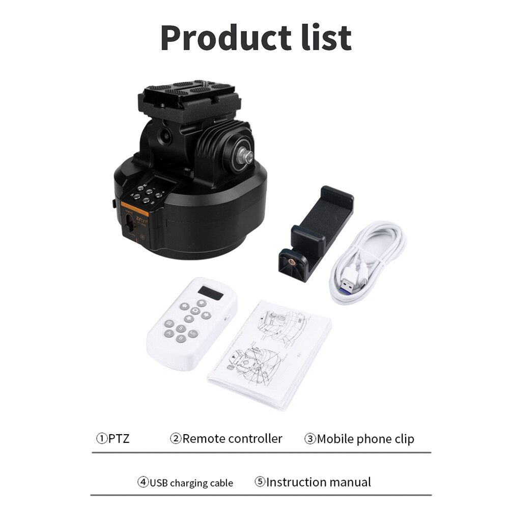 ZIFON YT2000 Motorized Pan Tilt Head Electric Tripod Head