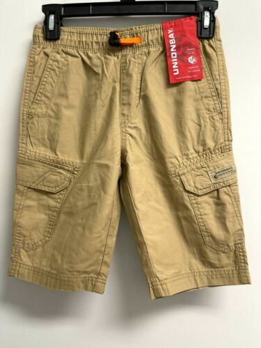 NEW Unionbay Youth Boys' Size S Cargo Shorts BROWN Tan School Pants - Picture 1 of 9