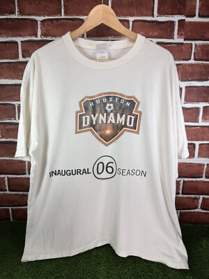 Vintage Y2K Houston Dynamo FC MLS Inaugural 2006 Season Promo T-Shirt XL Boxy