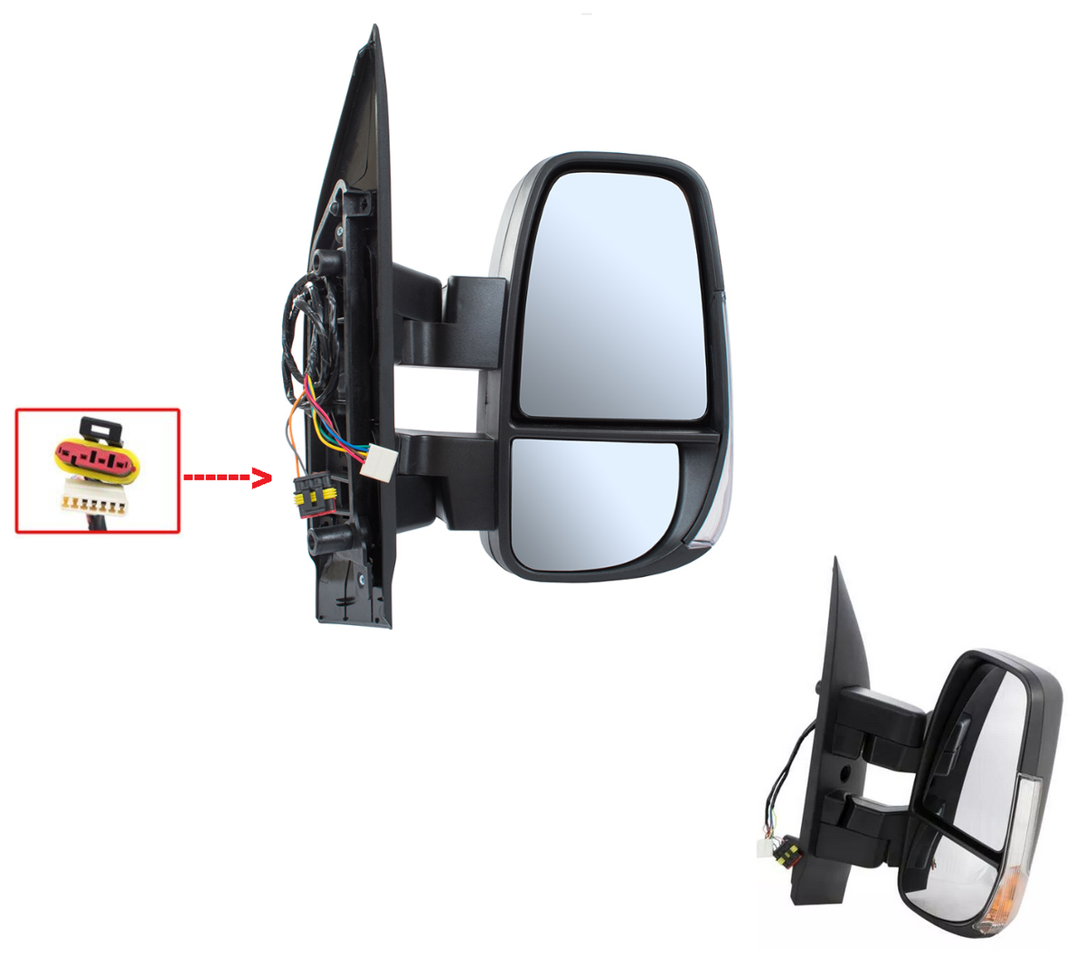 Rétroviseur Droit électrique Chauffant Avec Clignotant Pour IVECO Daily VI 2014-2024