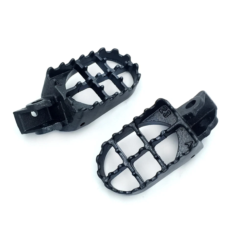 Clavijas de pie de acero GRIS Motocross MX para Kawasaki KX65 KX85 KX100 KX80 Suzuki RM100 Foto 3 de 4