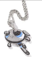  ..12 Stainless Steel Powerpuff Girls Buttercup Cartoon Pendant Charm Necklace