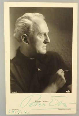 Autogramm deutscher TV- und Film Schauspieler Peter Voß (146260)