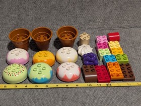 LEGO Duplo 10574 Creative Ice Cream Set Complete 24 Pieces No Box * READ
