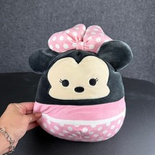 Disney Minnie Mouse Squishmallows Plush Pink Polka Dot Bow 12" Stuffed Animal