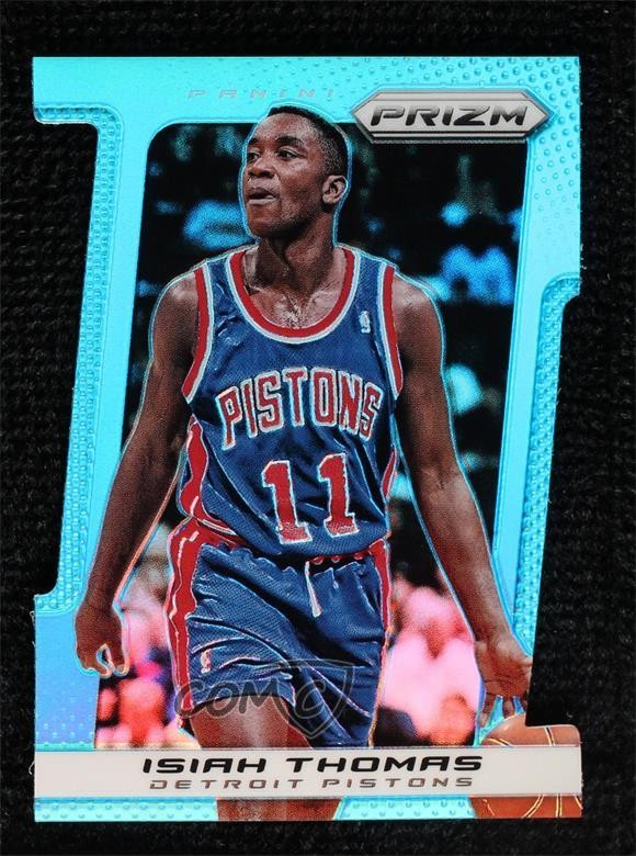 2013-14 Panini Prizm Light Blue Prizm Die-Cut 78/199 Isiah Thomas #236 HOF