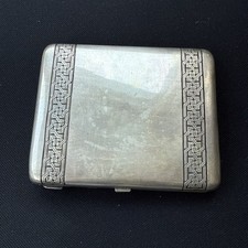 Japanese Antique US Sterling Silver Cigarette & Vesta Cases for