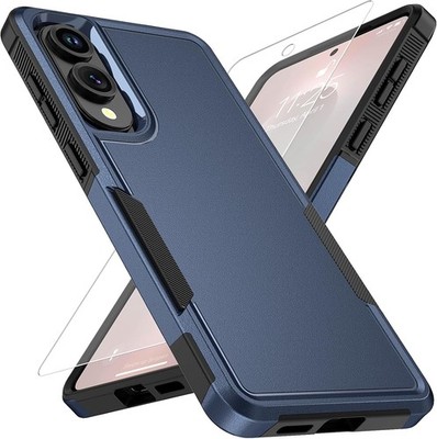 For Samsung Galaxy S25 Edge Case Shockproof Tough Phone Cover + Tempered Glass