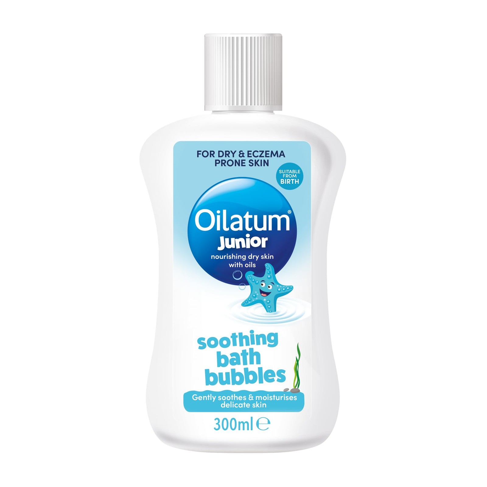 Oilatum Junior Soothing Bath Bubbles, For Dry, Sensitive & Eczema-Prone Skin,