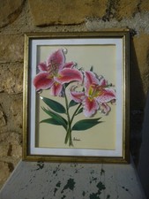 Tableau fleurs de lys ARTZAI
