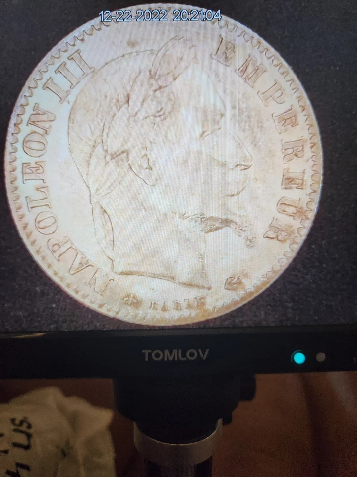 OURO 1866 A 10 FRANCOS - Imagem 4 de 4