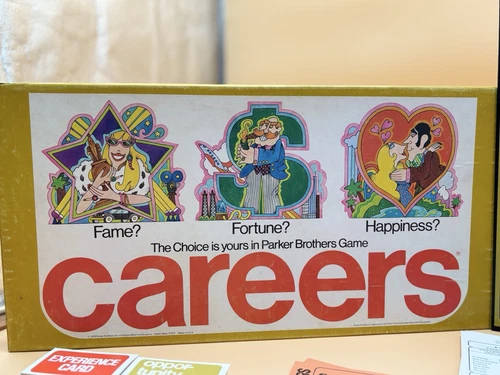Careers Board Game Vintage 1971 Parker Brothers Family Very Good Condit