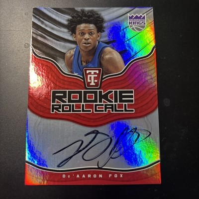 2017-18 Panini Totally Certified De'Aaron Fox Rookie Roll Call Auto Spurs