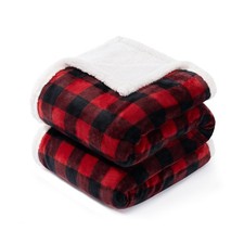 BEAUTEX Christmas Sherpa Fleece Throw Blanket, Super Soft Warm ... USA FAST SHIP