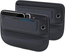 Owntow Universal Fit Premium Leather Car Seat Gap Filler Organizer, Center Conso