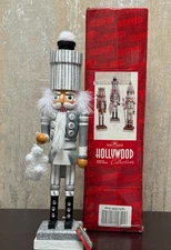 Kurt S. Adler Hollywood Collection Nutcracker by Holly Adler Silver & White Box