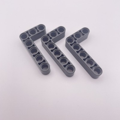 Lego x3 Teil 32526 Technic Liftarm modifiziert gebogen L-Form 3x5 dunkel bläulich grau