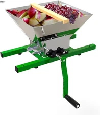 EJWOX Fruit and Apple Crusher - 7L Manual Juicer Grinder, Fruit Scratter Pulper