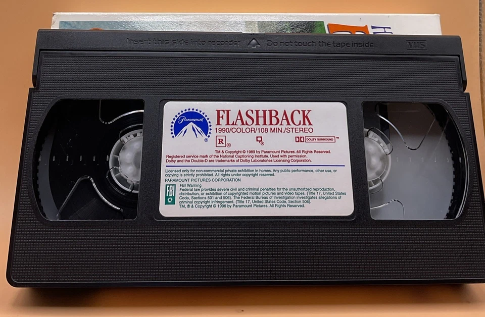 Flashback VHS 1990 Dennis Hopper Kiefer Sutherland **Buy 2 Get 1 Free** Foto 3 de 3