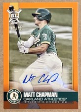 2021 Topps Big League - Matt Chapman Auto /99 Electric Orange  #BLA-MH   