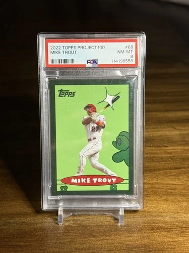 2022 Topps Project 100 - Mike Trout - No. 68 - PSA 8