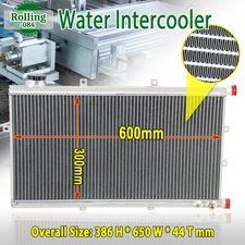 Aluminum Air to Water Radiator Air Liquid Heat Exchanger Cooler Universal NEW