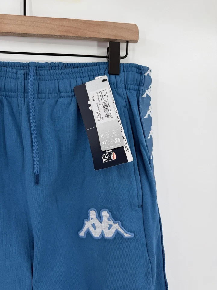Nuevo Kappa x EE. UU. Pantalones de chándal para equipo de esquí y snowboard azules grandes para hombre Foto 4 de 4