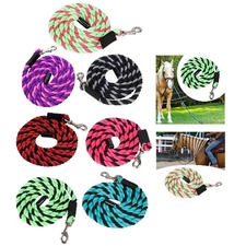Horse Lead Rope with Swivel Clip Equestrian Equipment Rein Cotton Lead Rope