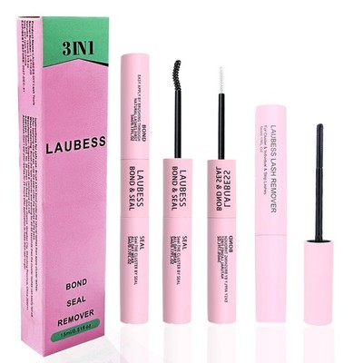 Lash Glue for Eyelash Clusters 3-in-1 Lash Remover for Lash Extensions Eyelas...