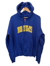 Vintage UCLA Bruins Zip Hoodie Sweatshirt Campus Heritage Blue Unisex Adult 2XL