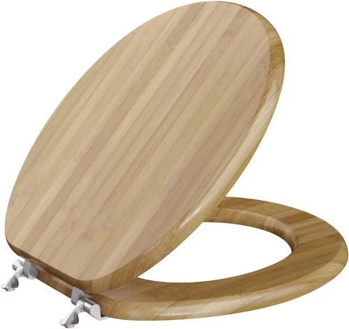 Comfort Seats C3B2R220BN Toilet Seat, Round, Rattan Bamboo - Picture 1 of 2