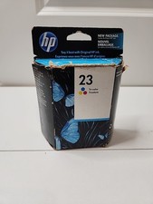 HP 23 Tri Color Ink OEM GENUINE Cartridge NEW Sealed 02/2011 Expired Open Box