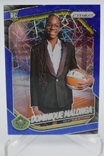 2025 Panini Prizm WNBA #144 Dominique Malonga Blue Velocity Prizms