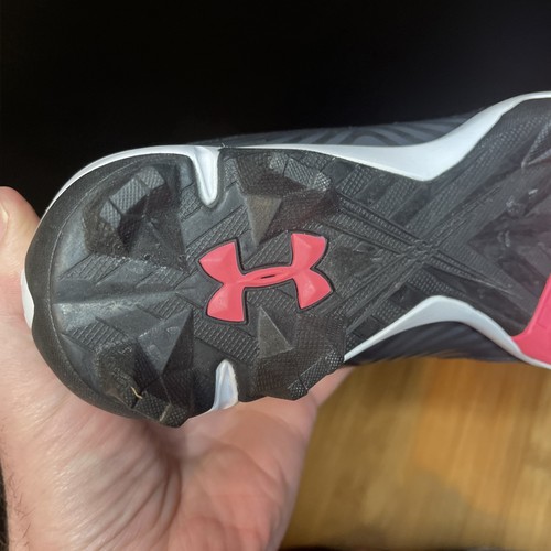 Neu ohne Karton Under Armour Glyde Softballschuhe Mädchen 6 schwarz pink Schnürschuhe Gummispikes - Bild 20 von 24