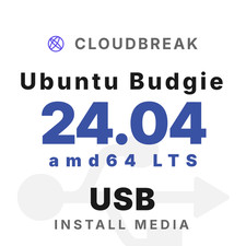 Ubuntu Budgie 24.04 amd64 LTS Bootable/Live Install USB NEW