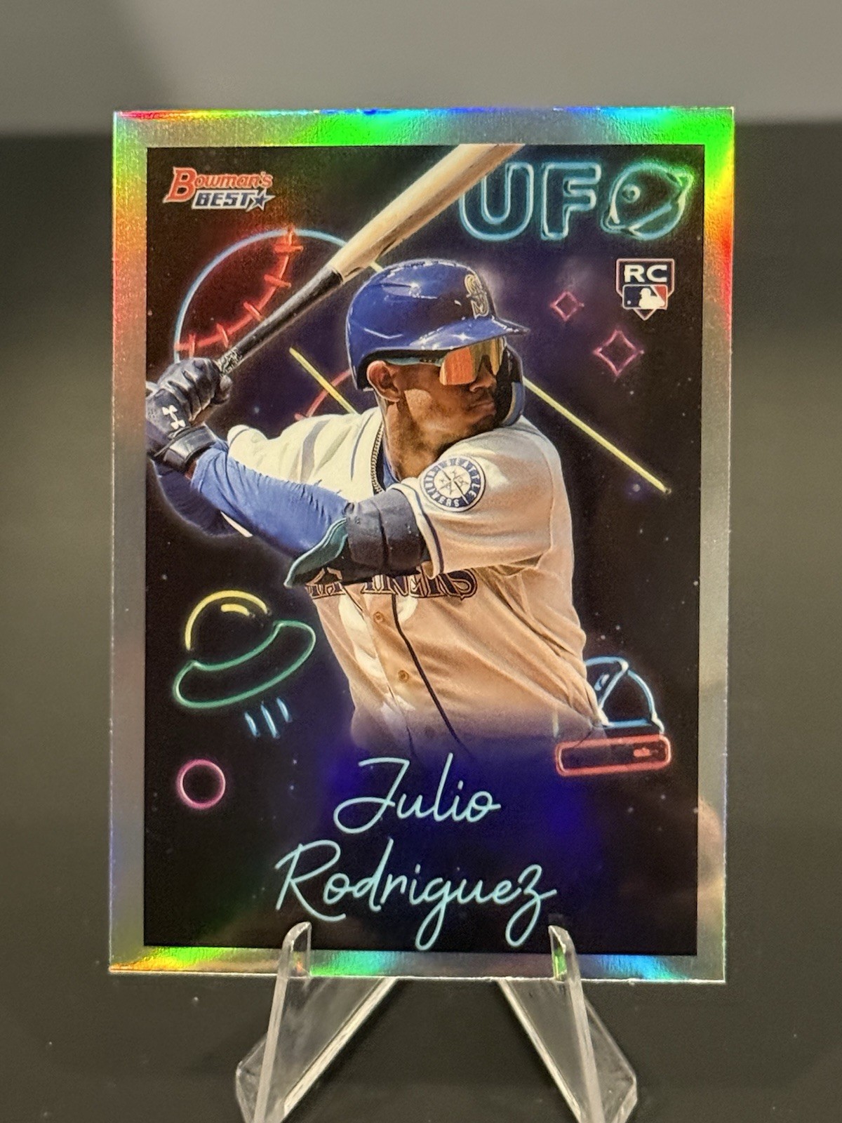 2022 Bowman's Best Bowman UFO Julio Rodriguez #UFO-4 Rookie RC 🔥