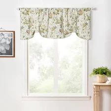 Abigail 22 In. L Polyester/Cotton Tie-Up Valance in Multi
