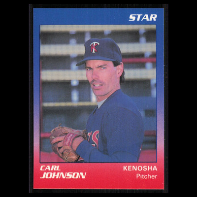 Carl Johnson #9 1989 Star Minor League Kenosha Twins Baseball Card MLB NM