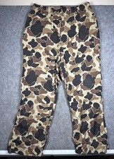 Vintage 90s Columbia Camo Pants Mens XL Hunting Outdoor Nylon Brown USA Made