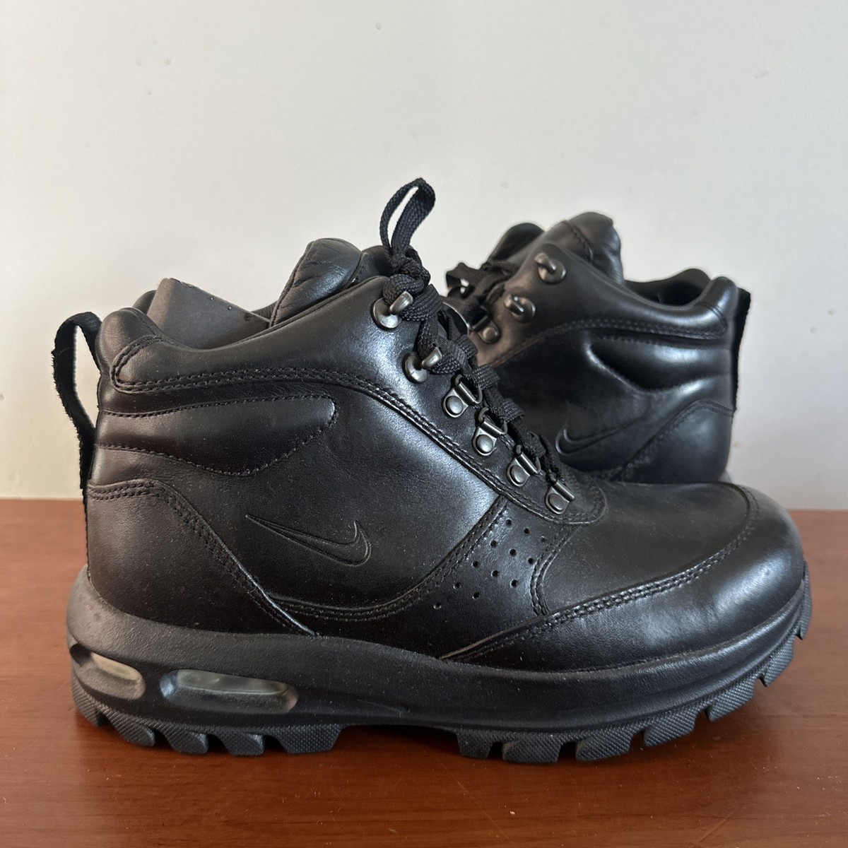 NIKE ACG ダウンベスト　USED 90s Vintage 90s Nike ACG All Conditions Gear Brown Leather BOOTS