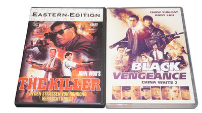 Black Vengeance + The Killer (DVD) Chow Yun-Fat (18) UNCUT - HK Action
