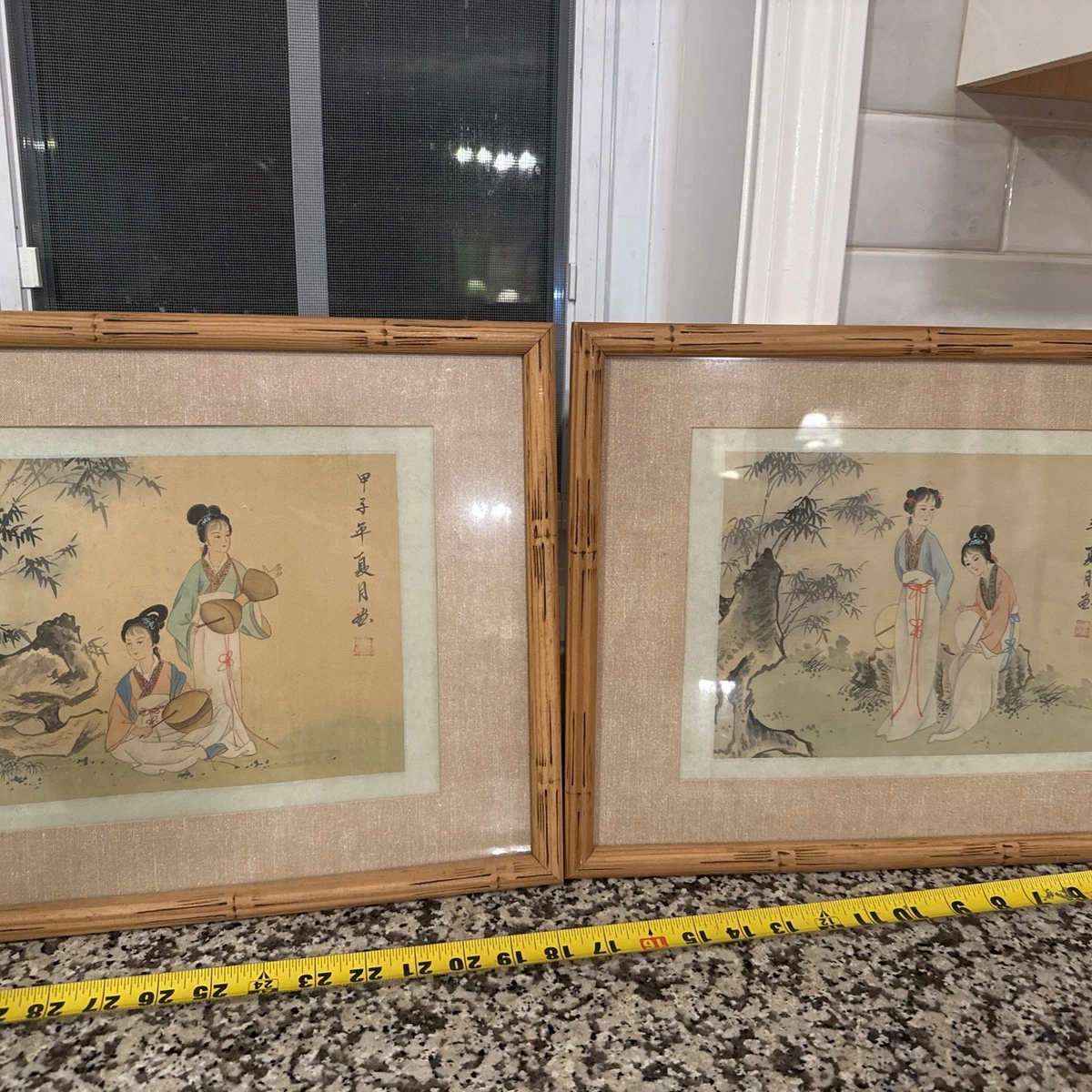 Antique Chinese Silk & Fabric Paintings & Scrolls Post - 1940 for
