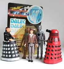 Doctor Who DAPOL Davros Dalek 4th Dr CYBERMAN SILURIAN Figures VINTAGE CLASSIC