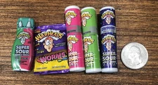 Zuru Mini Brands Candy Lot Warheads Series 1, 3 Metallic Purple Drops Apple Pink