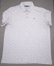 Travis Mathew Polo Shirt Men's Size XXL Gray Golf Pima Cotton Logo Short Sleeve