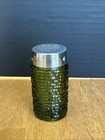 Anchor Hocking Soreno Salt Or Pepper Single Shaker Avocado Green Glass 1960s MCM — photo 1