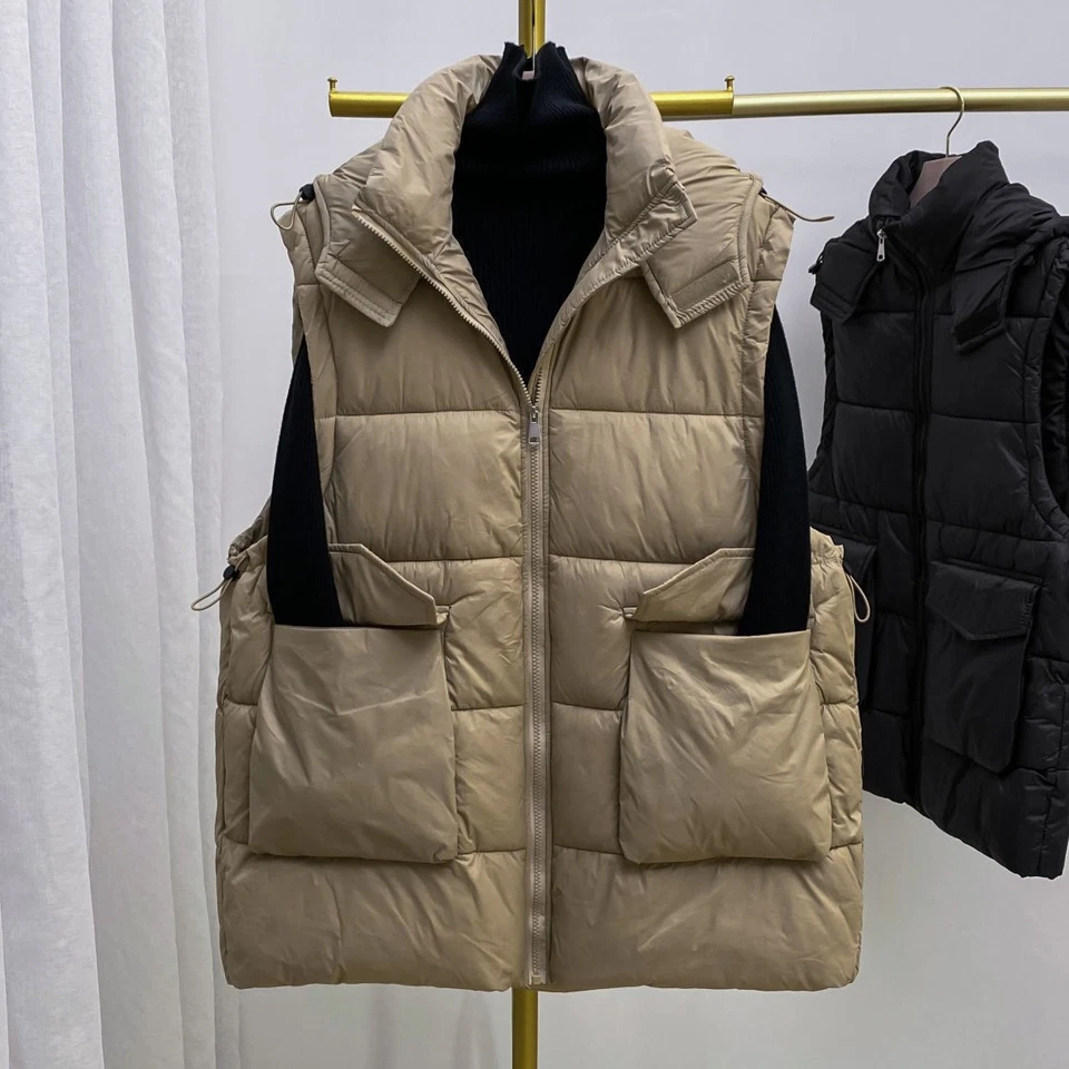 Hot Down Cotton Vest for Women Autumn and Winter Korean Loose Style - image 4 of 4