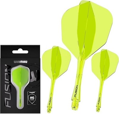 WINMAU Fusion Integrated Flight and Shaft System No.6 One-Piece Dart - 34 mm