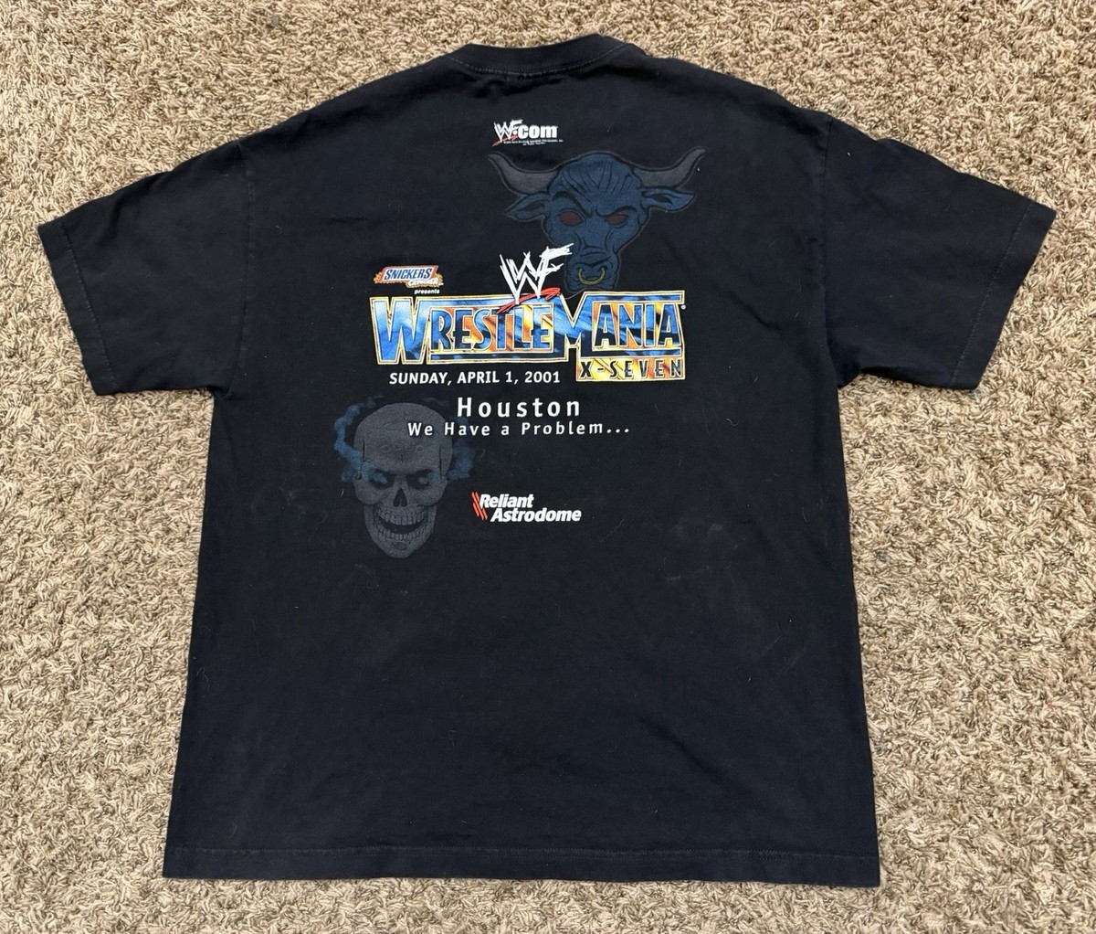 Vintage WWF WWE T-Shirt Stone Cold Steve Austin The Rock